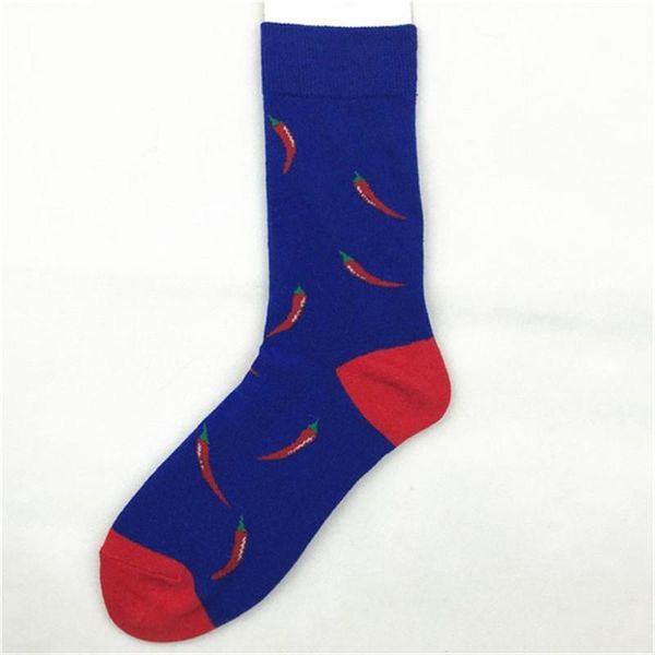 men's socks fashion happy cartoon funny men cotton hip hop casual crew p830, Black