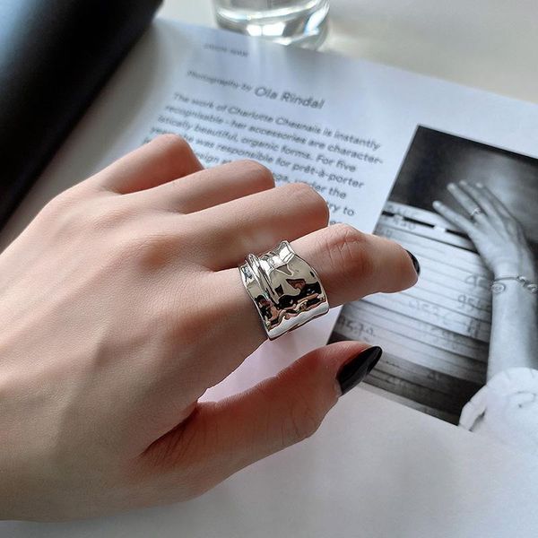 wide gloss rings 925 sterling silver punk jewelry charm bohemia minimalism birthday gift haut femme for women anillos cluster, Golden;silver
wide gloss rings 925 sterling silver punk jewelry charm bohemia minimalism birthday gift haut femme for women anillos cluster, Golden;silver