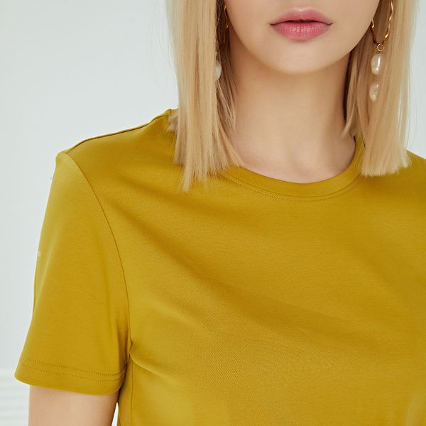 80 double sided mercerized cotton t-shirt women's basic 2021 summer new short sleeve round neck cotton versatile half sleeve t-shirt, White
80 double sided mercerized cotton t-shirt women's basic 2021 summer new short sleeve round neck cotton versatile half sleeve t-shirt, White