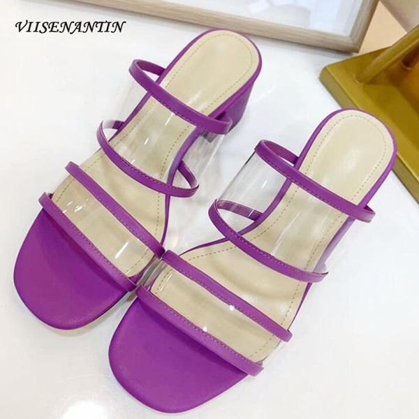 slippers viisenantin pvc women summer slides shoe purple blue black clear straps open toe all-match slipper squared heel beautiful
slippers viisenantin pvc women summer slides shoe purple blue black clear straps open toe all-match slipper squared heel beautiful