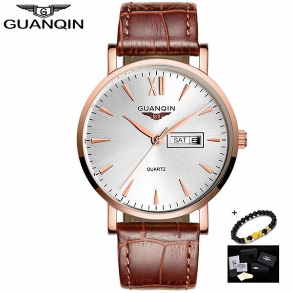 wristwatches original guanqin men watch business quartz waterproof watches men's leather auto date mens wristwatch montre homme 2021, Slivery;brown
wristwatches original guanqin men watch business quartz waterproof watches men's leather auto date mens wristwatch montre homme 2021, Slivery;brown