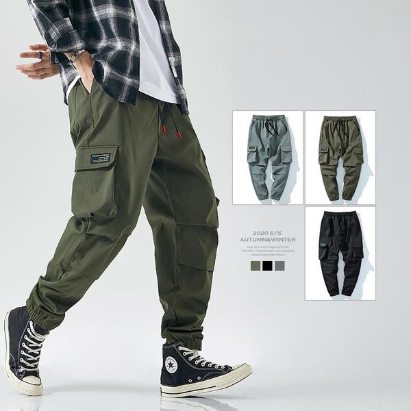 men's pants summer 2021 japanese logo cargo casual cotton multi-pocket teen fashion loose legs plus size m-8xl, Black
men's pants summer 2021 japanese logo cargo casual cotton multi-pocket teen fashion loose legs plus size m-8xl, Black