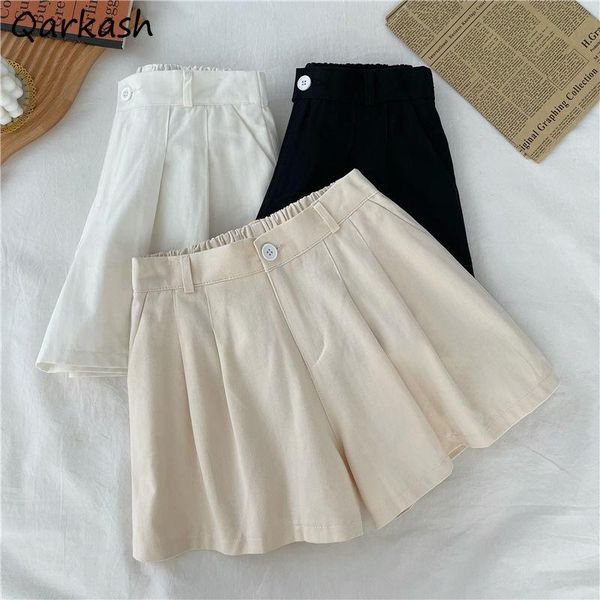 women's shorts women summer high waist chic fashion vintage casual simple students ulzzang all-match office ladies 3 color leisure, White;black
women's shorts women summer high waist chic fashion vintage casual simple students ulzzang all-match office ladies 3 color leisure, White;black