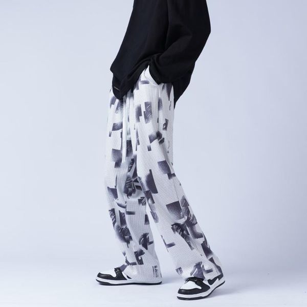 men's pants 2021 mens straight loose streetwear men geometry print japan style retro hip hop thin casual trousers plus size 5xl, Black
men's pants 2021 mens straight loose streetwear men geometry print japan style retro hip hop thin casual trousers plus size 5xl, Black