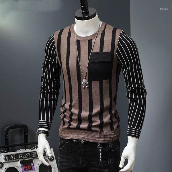 autumn winter casual men sweater o-neck striped slim fit sweaters male korea style large size knitted pullovers d1851, White;black
autumn winter casual men sweater o-neck striped slim fit sweaters male korea style large size knitted pullovers d1851, White;black