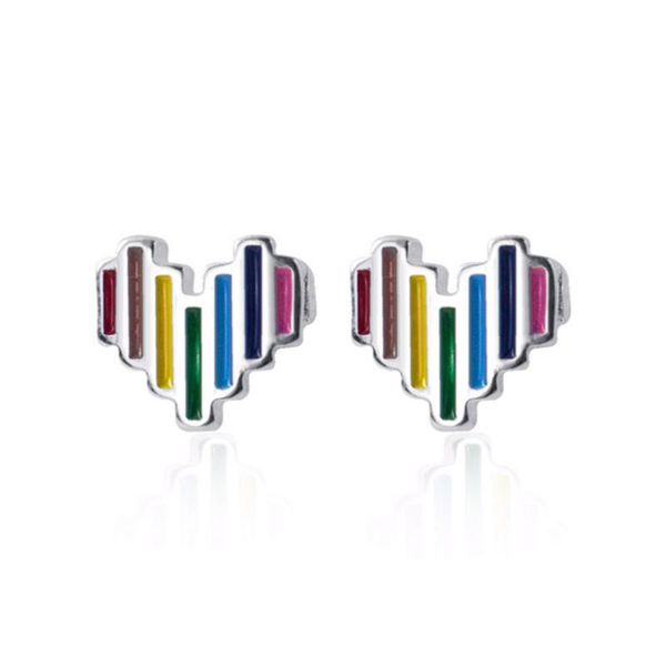stud colorfual enamel heart earrings 925 sterling silver rainbow beat girls gift, Golden;silver
stud colorfual enamel heart earrings 925 sterling silver rainbow beat girls gift, Golden;silver
