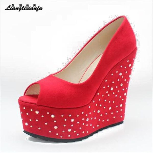 dress shoes llxf 15cm high-heeled rhinestone platforms woman stiletto female sweet wedges pumps small yards:32 33 34 plus:41 42 43, Black
dress shoes llxf 15cm high-heeled rhinestone platforms woman stiletto female sweet wedges pumps small yards:32 33 34 plus:41 42 43, Black