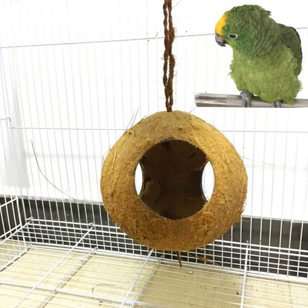 parrot nest natural coconut shell house cage feeder parakeet bird squirrel hamster toy pet breed decoration supplies pendant cages
parrot nest natural coconut shell house cage feeder parakeet bird squirrel hamster toy pet breed decoration supplies pendant cages