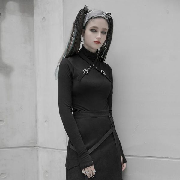 women's t-shirt punkrave punk daily long sleeve cool fashion slim fit turtleneck keep warm knit bae, White
women's t-shirt punkrave punk daily long sleeve cool fashion slim fit turtleneck keep warm knit bae, White