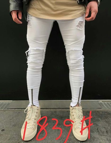 mens skinny jeans casual slim biker denim knee holes hiphop ripped pants washed high quality, Blue
mens skinny jeans casual slim biker denim knee holes hiphop ripped pants washed high quality, Blue