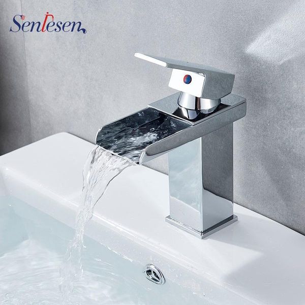 bathroom sink faucets senlesen waterfall faucet deck mounted chrome brass vanity mixer tap & cold water
bathroom sink faucets senlesen waterfall faucet deck mounted chrome brass vanity mixer tap & cold water