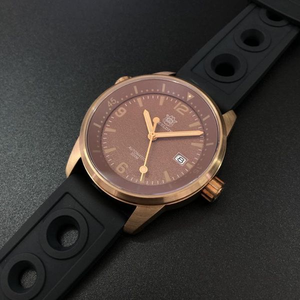 wristwatches steel dive germany cusn8 bronze watches mechanical watch japan movement nh35 sapphire crystal diving men 200m, Slivery;brown
wristwatches steel dive germany cusn8 bronze watches mechanical watch japan movement nh35 sapphire crystal diving men 200m, Slivery;brown