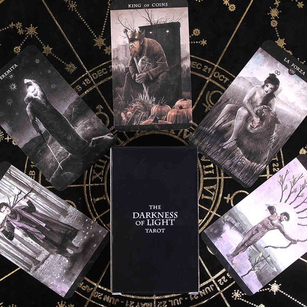 the darkness of light tarot 78-card deckcards oracles cards witchcraft religion tools beginner divination
the darkness of light tarot 78-card deckcards oracles cards witchcraft religion tools beginner divination