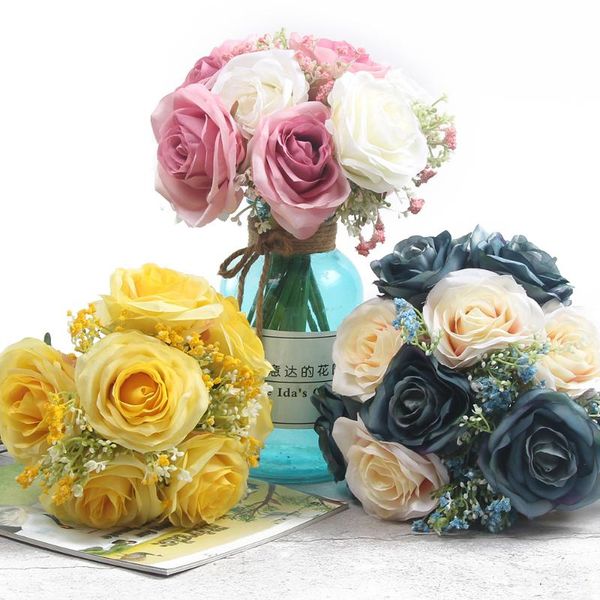 1pc silk roses artificial flowers home decor living room decoration bride bouquets for wedding party supplies decorative & wreaths
1pc silk roses artificial flowers home decor living room decoration bride bouquets for wedding party supplies decorative & wreaths