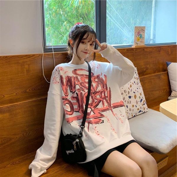 women's hoodies & sweatshirts women printed clothing harajuku streetwear students casual thickening velvet loose pullover daily all-mat, Black
women's hoodies & sweatshirts women printed clothing harajuku streetwear students casual thickening velvet loose pullover daily all-mat, Black