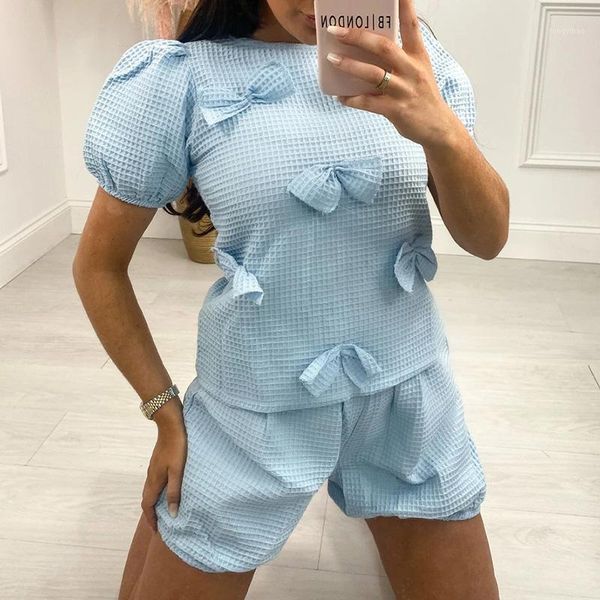 solid bow suits women fashion o neck puff sleeve suit elegant sweet loose straight shorts female ladies women's tracksuits, Gray
solid bow suits women fashion o neck puff sleeve suit elegant sweet loose straight shorts female ladies women's tracksuits, Gray