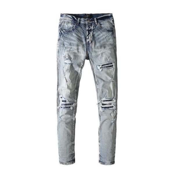 men's jeans male fashion blue street retro distressed ripped patchwork slim feet zipper beggar pants trend denim trousers
men's jeans male fashion blue street retro distressed ripped patchwork slim feet zipper beggar pants trend denim trousers