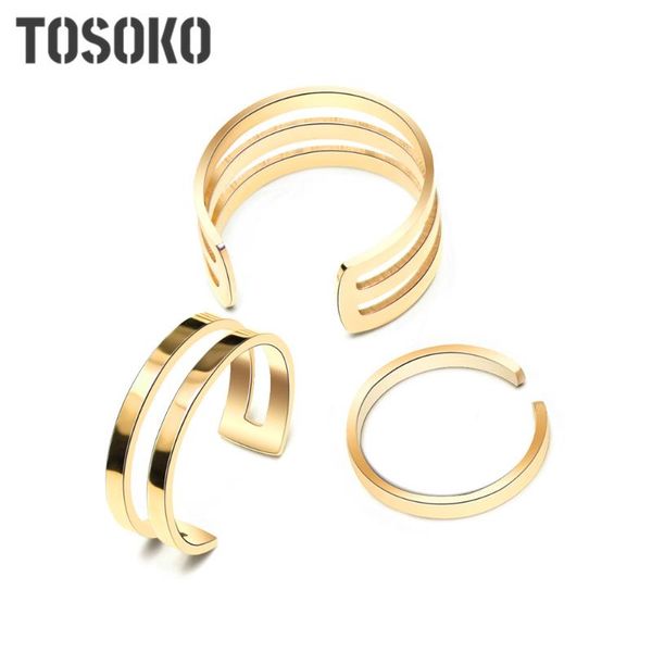cluster rings tofflo stainless steel jewelry smooth multi-layer geometric ring fashion simple women's bsa005, Golden;silver
cluster rings tofflo stainless steel jewelry smooth multi-layer geometric ring fashion simple women's bsa005, Golden;silver