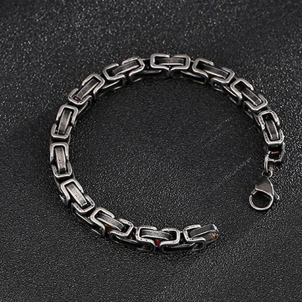 link, chain retro bracelet mens stainless steel hip hop rock jewelry charm large vintage byzantium on hand wholesale, Black
link, chain retro bracelet mens stainless steel hip hop rock jewelry charm large vintage byzantium on hand wholesale, Black