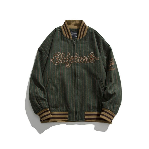 men's tracksuits nanxia disguise 2021 autumn baseball ootd stripe stitching lter embroidery et men's wear, Gray
men's tracksuits nanxia disguise 2021 autumn baseball ootd stripe stitching lter embroidery et men's wear, Gray