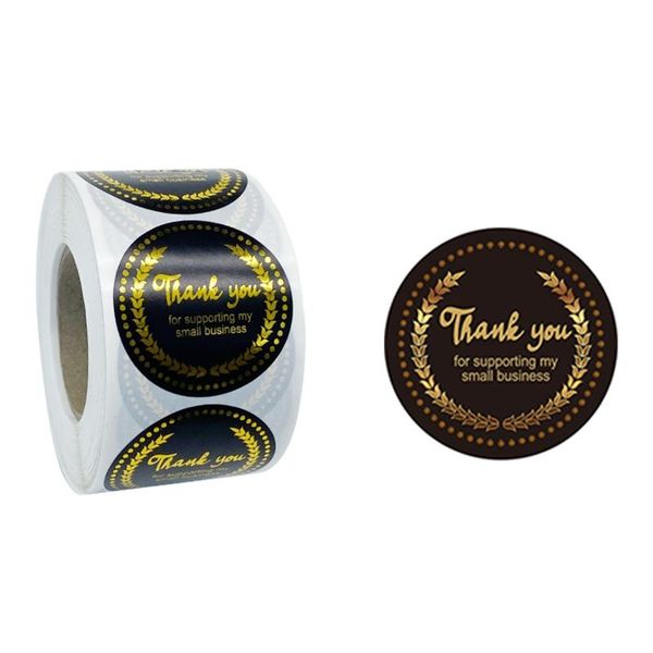 gift wrap 500pcs thank you for supporting my small business stickers bronzing seal label
gift wrap 500pcs thank you for supporting my small business stickers bronzing seal label