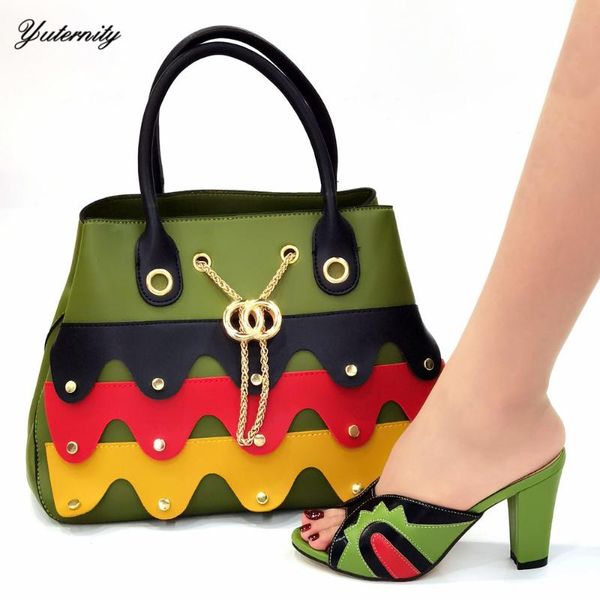 dress shoes arrival italian special woman and bag set african decorated with metal pumps for wedding, Black
dress shoes arrival italian special woman and bag set african decorated with metal pumps for wedding, Black