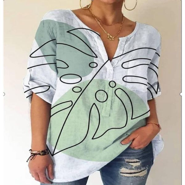 women's blouses & shirts femme women fashion 2021 summer linen cotton floral printed shirt female long sleeve blouse woman clothes rou, White
women's blouses & shirts femme women fashion 2021 summer linen cotton floral printed shirt female long sleeve blouse woman clothes rou, White