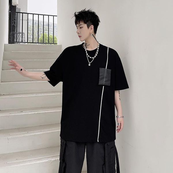 men's t-shirts male hip hop t shirts summer streetwear harajuku korean fashion tees pocket short sleeve casual t-shirt, White;black
men's t-shirts male hip hop t shirts summer streetwear harajuku korean fashion tees pocket short sleeve casual t-shirt, White;black