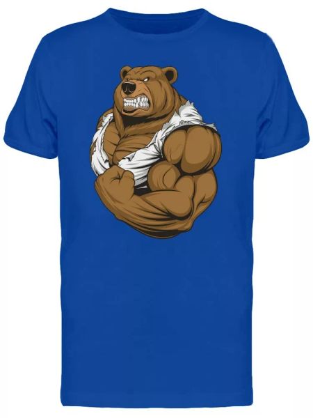 Strong Bear Showing Biceps Men's Tee -Image by Shutterstock, White;black
Strong Bear Showing Biceps Men's Tee -Image by Shutterstock, White;black