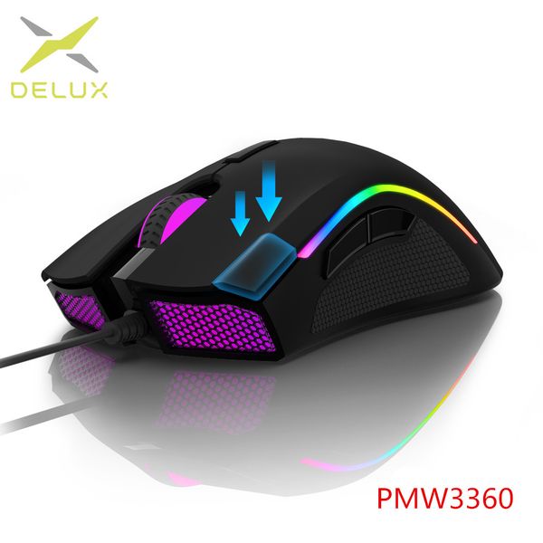 delux m625 pmw3360 sensor gaming mouse 12000dpi 7 programmable buttons rgb backlight wired mice with fire key for fps gamer
delux m625 pmw3360 sensor gaming mouse 12000dpi 7 programmable buttons rgb backlight wired mice with fire key for fps gamer