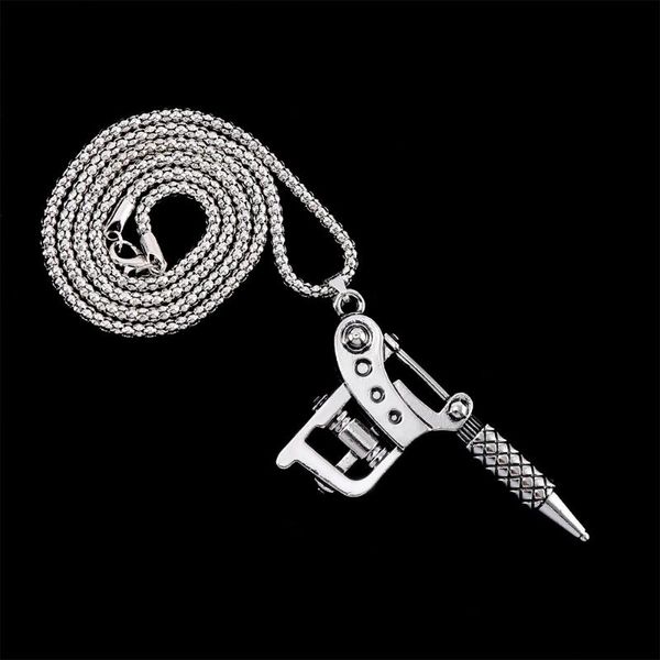 pendant necklaces 1pc creative vintage silver color mini tattoo machine necklace punk style gun women men hip hop jewelry
pendant necklaces 1pc creative vintage silver color mini tattoo machine necklace punk style gun women men hip hop jewelry