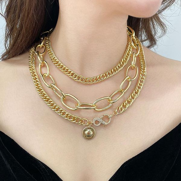 chains metal plating gold detachable stacking necklace thick chain flat cuban, Silver
chains metal plating gold detachable stacking necklace thick chain flat cuban, Silver