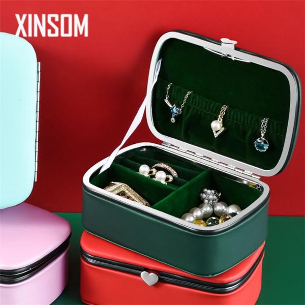 jewelry pouches, bags xinsom portable small box travel case casket korean pu leather necklace earrings rings storage girl gift, Pink;blue
jewelry pouches, bags xinsom portable small box travel case casket korean pu leather necklace earrings rings storage girl gift, Pink;blue