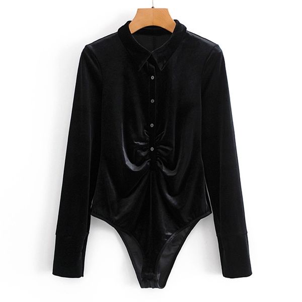 women autumn velvet vintage bodysuit jumpsuit long sleeve pleated black female casual rompers overalls for women 210513, Black;white
women autumn velvet vintage bodysuit jumpsuit long sleeve pleated black female casual rompers overalls for women 210513, Black;white