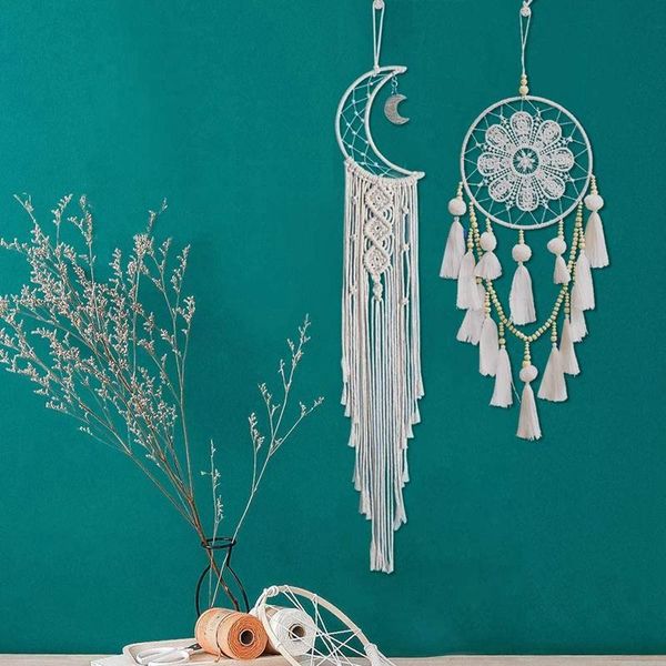 tapestries macrame wall hanging - 2 pcs tassel bohemian tapestry handmade woven decoration for wedding,bedrooms,party,home decor 
tapestries macrame wall hanging - 2 pcs tassel bohemian tapestry handmade woven decoration for wedding,bedrooms,party,home decor