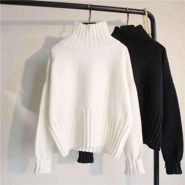 women's sweaters autumn winter women sweater jumper girls soft casual chic turtleneck pullovers for female black white, White;black
women's sweaters autumn winter women sweater jumper girls soft casual chic turtleneck pullovers for female black white, White;black