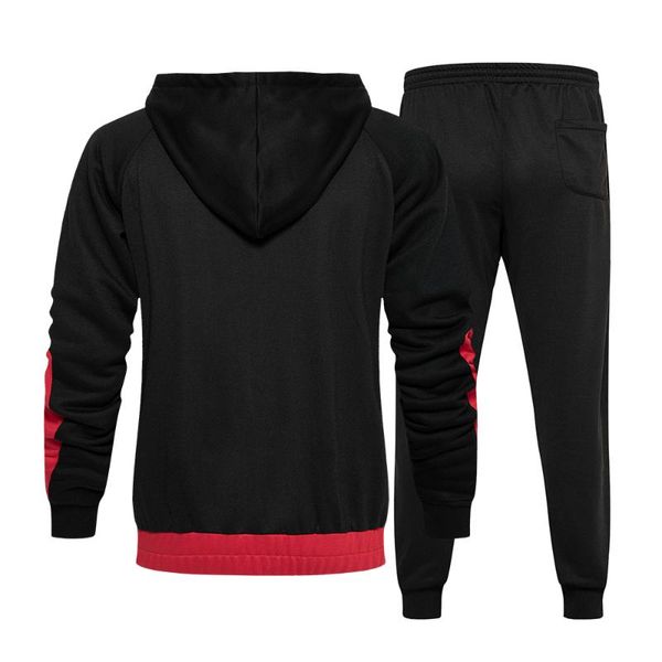 men's tracksuits casual set men autumn hooded tracksuit patchwork 2 pieces jackets+pants sportswear zipper joggers sweat suit clothing, Gray
men's tracksuits casual set men autumn hooded tracksuit patchwork 2 pieces jackets+pants sportswear zipper joggers sweat suit clothing, Gray