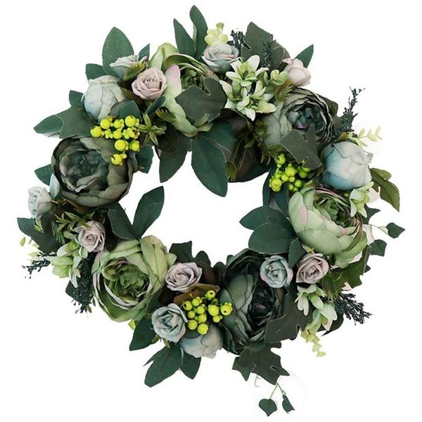 decorative flowers & wreaths peony wreath summer 13inch artificial rose floral twig silk lvy wall decoration for front door with green leave
decorative flowers & wreaths peony wreath summer 13inch artificial rose floral twig silk lvy wall decoration for front door with green leave