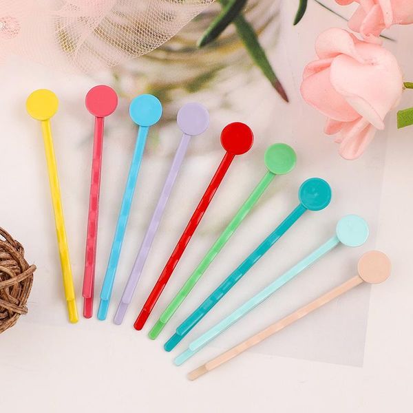 24pcs color hair clip pin diy bobby pins flat round glue pad hairpins for women girls styling accessories metal barrettes1
24pcs color hair clip pin diy bobby pins flat round glue pad hairpins for women girls styling accessories metal barrettes1