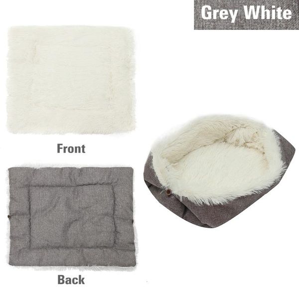 cat beds & furniture 2-in-1 dog bed autumn winter soft fluffy sofa pet supplies plush warm puppy sleeping pad portable