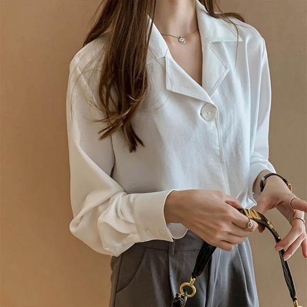 women autumn blouse turn-down collar solid color fashion casual long sleeve office lady white and blouses women's & shirts
women autumn blouse turn-down collar solid color fashion casual long sleeve office lady white and blouses women's & shirts