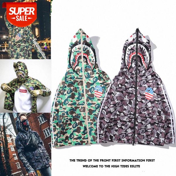 hip-hop street camouflage shark hooded sweater zipper couple hoodie jacket #u44k, Black
hip-hop street camouflage shark hooded sweater zipper couple hoodie jacket #u44k, Black