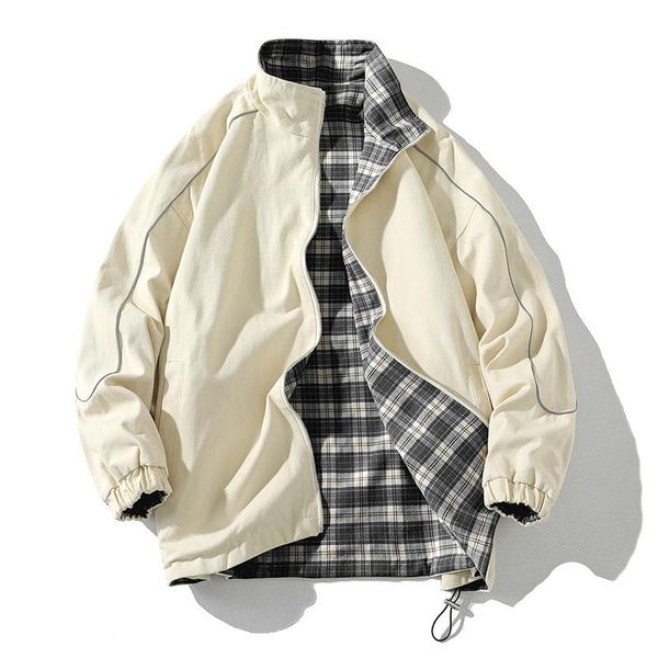 men's jackets everland male reversible casual hong kong style jacket spring and autumn student, Black;brown
men's jackets everland male reversible casual hong kong style jacket spring and autumn student, Black;brown