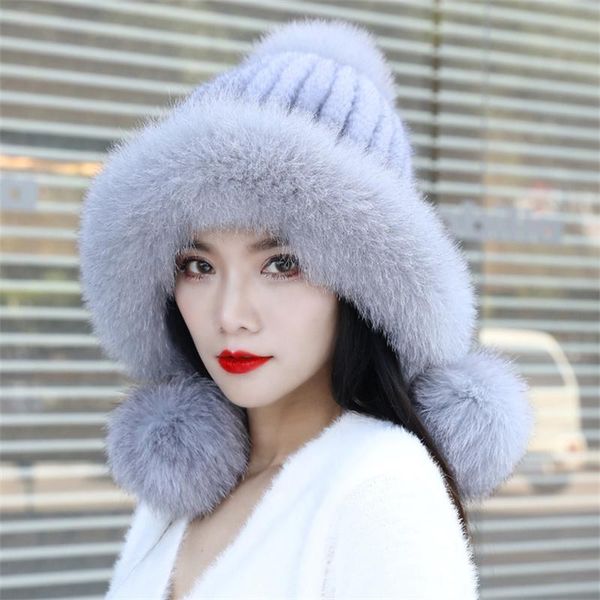 beanie/skull caps 2021 russian women's hat elastic knit 100% genuine winter warm real for ball ear cap, Blue;gray
beanie/skull caps 2021 russian women's hat elastic knit 100% genuine winter warm real for ball ear cap, Blue;gray