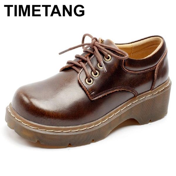 dress shoes timetang 2021 college style thick-soled loafers summer thin round toe increase lace-up small leather women, Black
dress shoes timetang 2021 college style thick-soled loafers summer thin round toe increase lace-up small leather women, Black