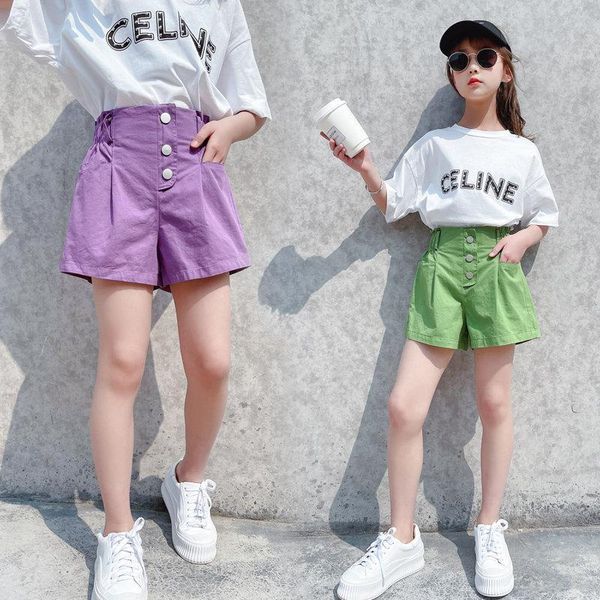 teen girls high waist fashion cargo shorts with three buttons summer green purple color children thin casual style 5-14y, Black
teen girls high waist fashion cargo shorts with three buttons summer green purple color children thin casual style 5-14y, Black