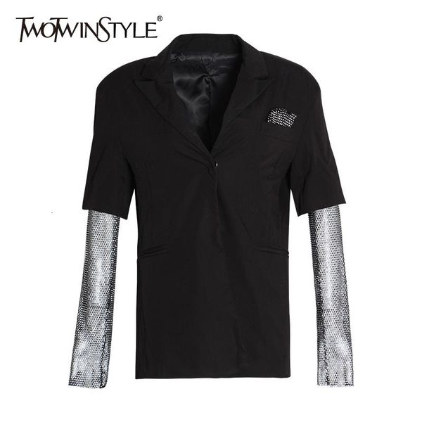diamonds mesh long sleeve patchwork black blazer coat women 2021 autumn elegant ladies fashion clothing streetwear women's suits & blaz, White;black
diamonds mesh long sleeve patchwork black blazer coat women 2021 autumn elegant ladies fashion clothing streetwear women's suits & blaz, White;black
