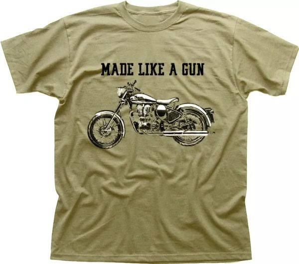 royal enfield - made like a gun logo t-shirt - retro motorcycle khaki 01532, White;black
royal enfield - made like a gun logo t-shirt - retro motorcycle khaki 01532, White;black