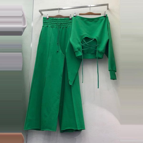 open back cross lace-up short slash-neck sweatshirt + wide-leg pants 2021 spring autumn casual sports two-piece set sets two piece dress, White
open back cross lace-up short slash-neck sweatshirt + wide-leg pants 2021 spring autumn casual sports two-piece set sets two piece dress, White