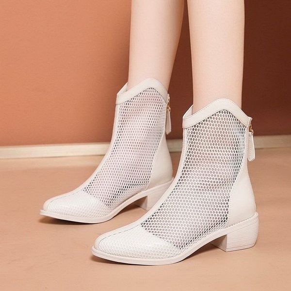 women hollow out sandals boots2022 new fashion summer heelspointed toe mesh shoesback zipfemale footwareblack, Black
women hollow out sandals boots2022 new fashion summer heelspointed toe mesh shoesback zipfemale footwareblack, Black